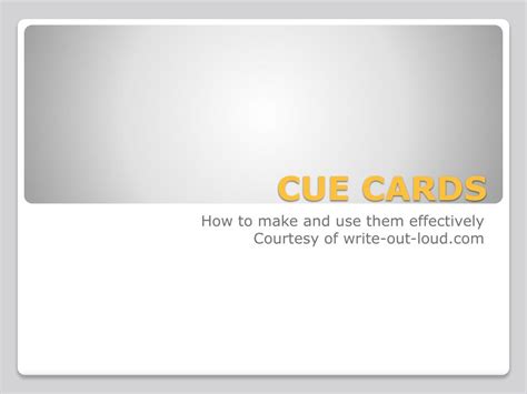 Image result for Using Cue Cards
