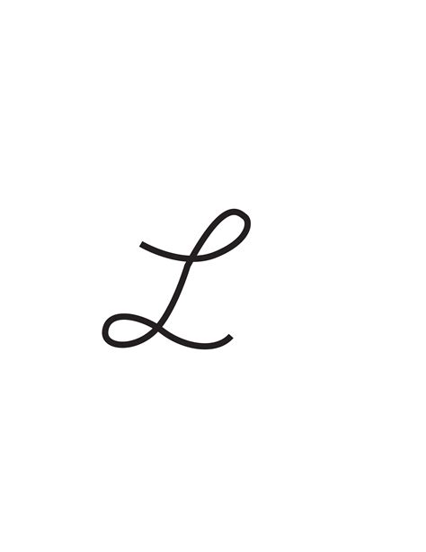 Free Cursive Letters Printable: Capital L