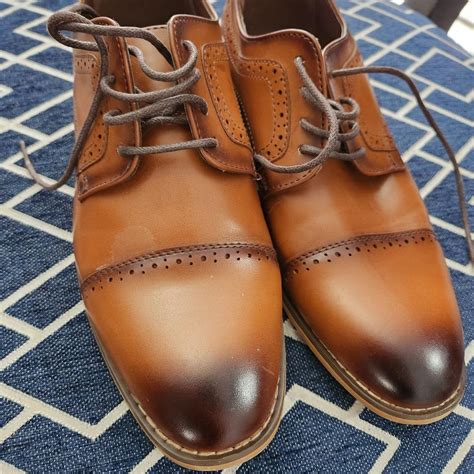 Boys Brown Dress Shoes - Depop