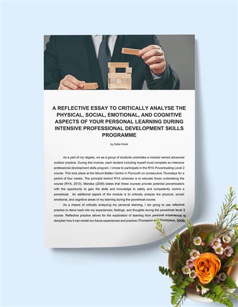 Image result for Reflective Writing Template