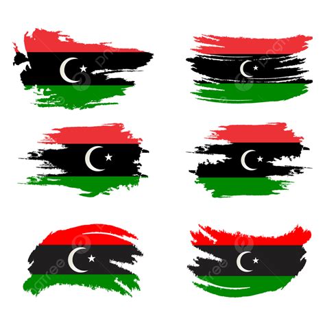 Kingdom Of Libya Flag Vector Illustration, Libya Flag Watercolor Paint Brush Transparent ...