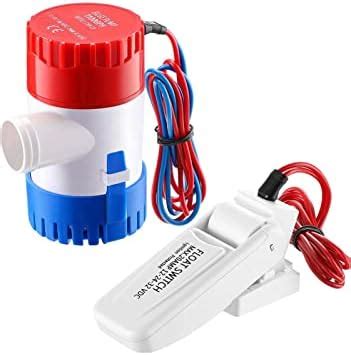 FLOJOY Industrial Black Marine Equipment Bilge Pump, 12V DC 1100 GPH ...