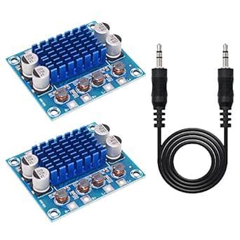 DAOKI 2PCS XH-A232 30W+30W Audio Amplifier Board DC 8-26V 3A Dual ...