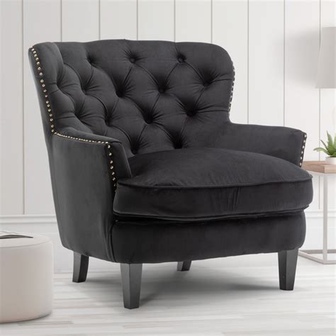 velvet-black-buttoned-ava-accent-chair