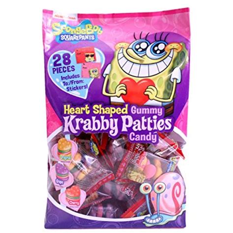 Spongebob Squarepants Heart Shaped Gummy Krabby Patties - Original ...