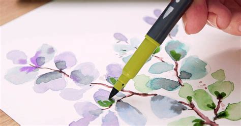 Beautiful Rainbow Tree || Brush Pen Drawing With Water ||, 41% OFF