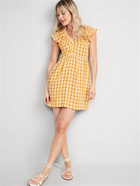 Yellow Plaid Dress