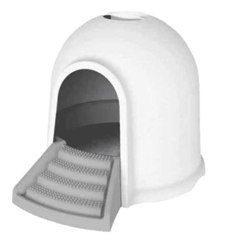 Buy M Pets Igloo 2 in 1 Toilet for Cats (White/Grey,45cm) Online ...