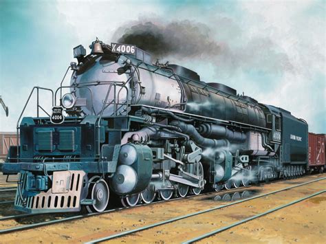 Download wallpaper art, train, painting, UP-Klasse 4000, section ...