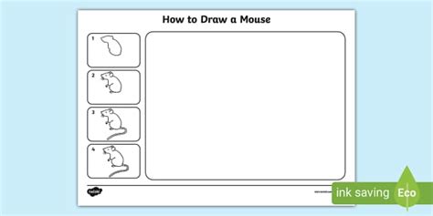 How to Draw a Mouse (teacher made) - Twinkl