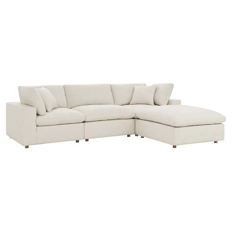 Buy Wooden Twist Modernize Relleno L-Shape Solid Wood 5 Seater ...