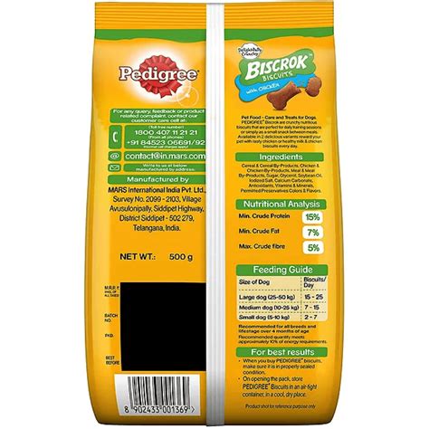 Buy Pedigree Biscrok Milk & Chicken Dog Biscuit Treats | Supertails