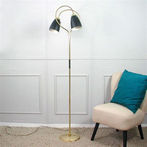 Midcentury Italian Double Gooseneck Floor Lamp, 1950s at 1stDibs | mid ...