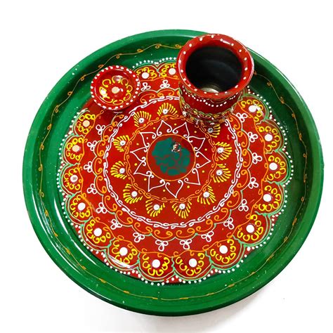 DMS RETAIL Stainless Steel Karwa Chauth Pooja Thali Set|Karwa Chauth S ...