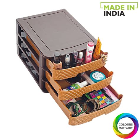 Buy Nakoda Modular Multi Utility Plastic Storage Drawer - 3 Tier ...