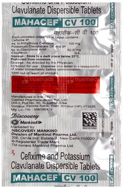 Mahacef Cv 100/62.5 MG | Order Mahacef Cv 100/62.5 MG Tablet Online at ...