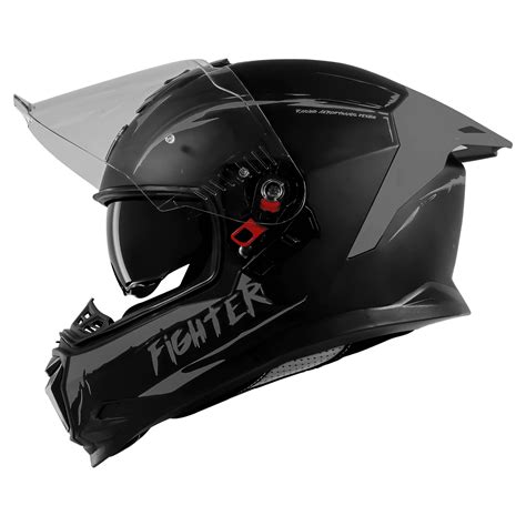 Steelbird Sbh 57 Fighter F2 Black White Full Face Helmet – Sparkly Helmets