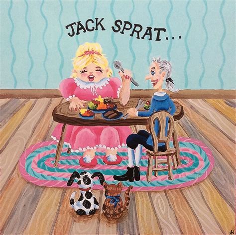 Jack Sprat Could Eat No Fat" - a Print 12"x12" From My New Nursery ...