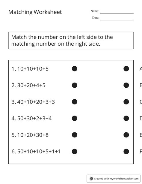 Worksheet Using Computer Matching 的图像结果