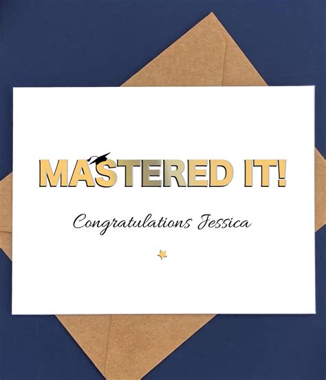 Congratulations on Your Masters Degree!