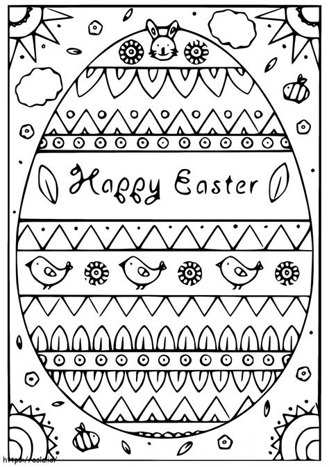 Free Coloring Pages Printable Easter Card [2025]
