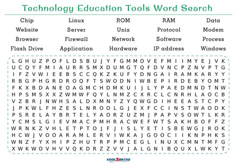 Technology Word Search Printable 的图像结果