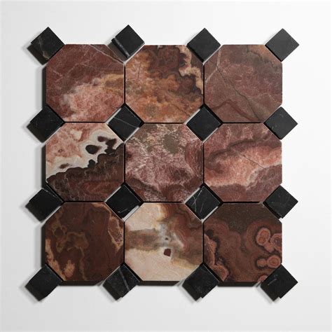Red Onyx is a statement tile with pattern variation so unique, it feels ...