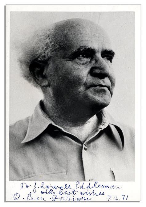 Lot Detail - Israel's First Prime Minister David Ben-Gurion Signed ...