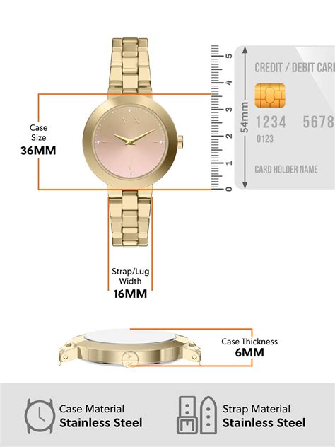 Buy ARMANI EXCHANGE Pink Gold Toned Women Quartz Watch (AX5182) (M) Online