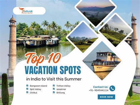 Top 10 Summer Vacation Spots in India This May
