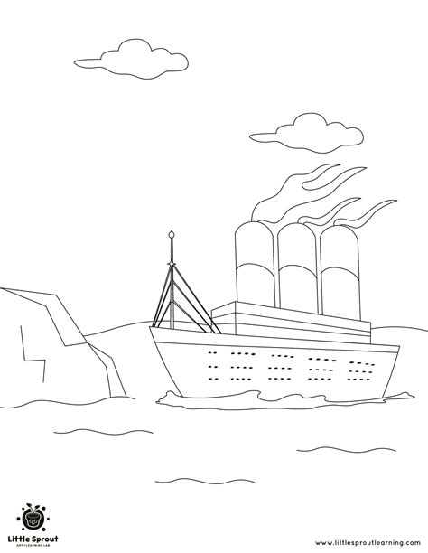 Titanic Coloring Pages - Little Sprout Art + Learning Lab