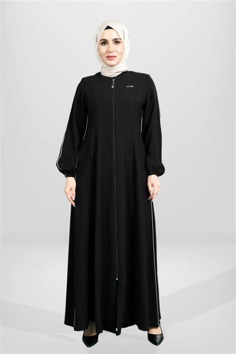 Black Flared Abaya - Beyza | ElbiseBul
