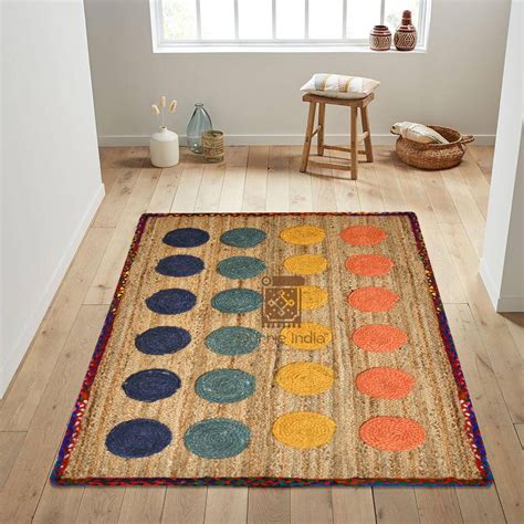 Hemp and Jute Twister Game Mat Rug - Ethically Sourced eco-friendly ...