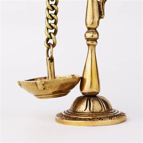 Indian Brass Parrot Hanging Diya Oil Lamp