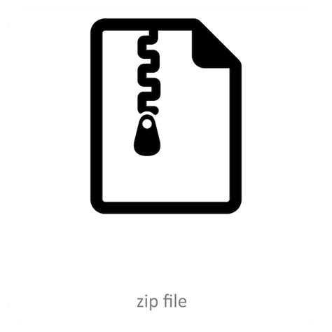 Zip file and interface icon concept | Premium Vector