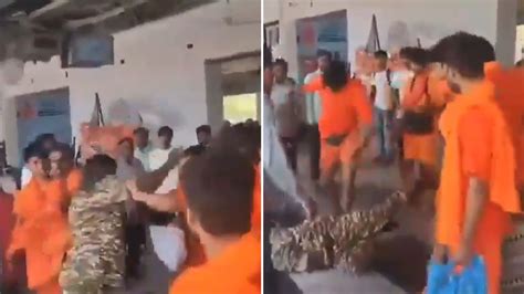 VIDEO | Kanwariyas who thrashed, kicked CRPF jawan at Mirzapur railway ...
