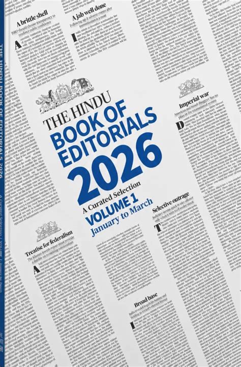 The Hindu Book of Editorials 2026 Volume 1(Jan-Mar)[English Medium ...