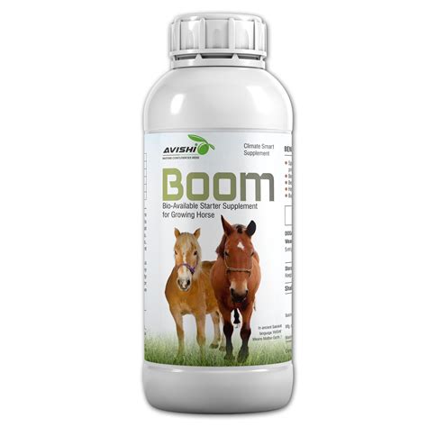 Avishi Boom for Growing Horses, (500 ml) Bioavailable Starter ...
