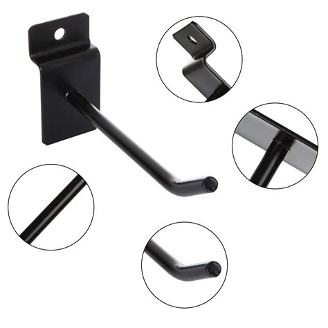 Snapklik.com : 32 PCS 4 Inch Slatwall Hooks, Metal Display Panel Hooks ...