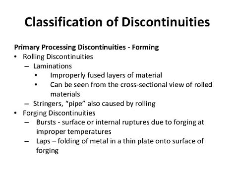 Image result for Classification of discontinuities Discontinuity Types