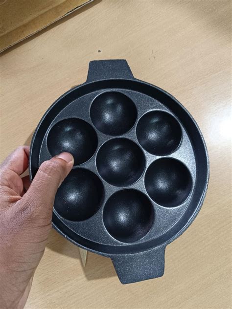 Buy Stylish Premium Pre-Seasoned Aluminium Paniyaram/Paddu Pan/Appe ...