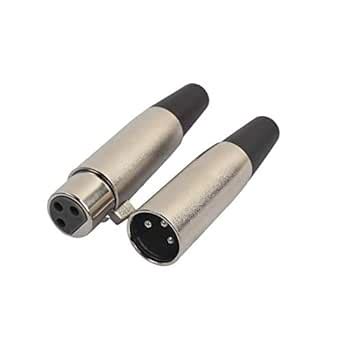 Diy Crafts 9466 Xlr 3 Pin Male Female Mic Snake Plug Audio Microphone ...