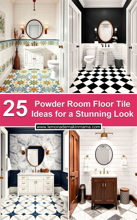 25 Powder Room Floor Tile Ideas for a Stunning Look