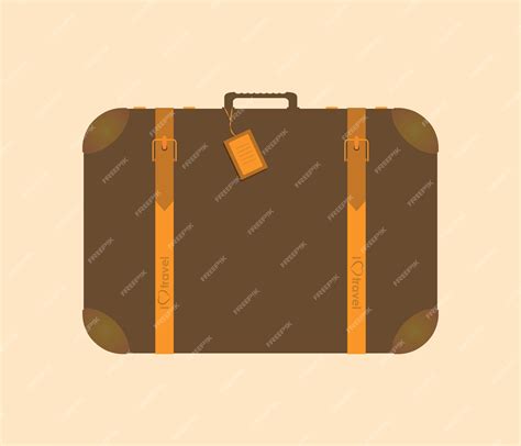 Premium Vector | A Travel Suitcase Vector Clip Art Isolated On ...