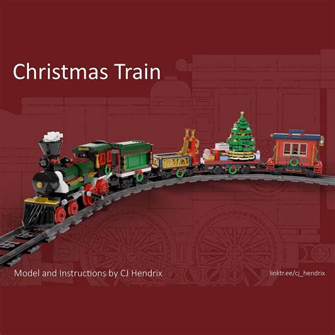 Buy DIYAA Christmas Train MOC Building Blocks, MOC-49581 DIY Winter ...