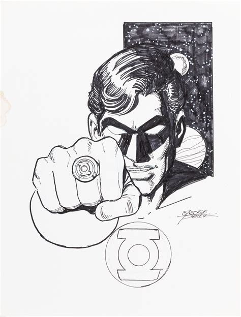 Green Lantern Pencil Drawing