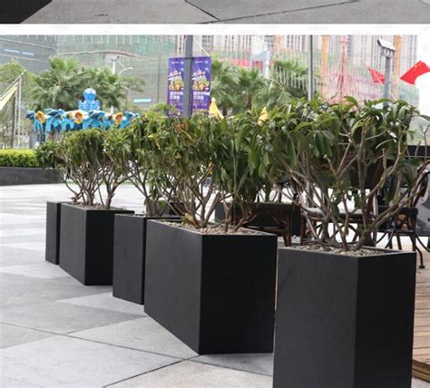 新款玻璃钢花箱组合 商业街美陈花盆 户外花钵 - 惠州市纪元园林景观工程有限公司