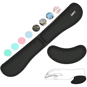 Zibly Ergonomic Gel Keyboard Wrist Rest & Mousepad Rests for Computer ...