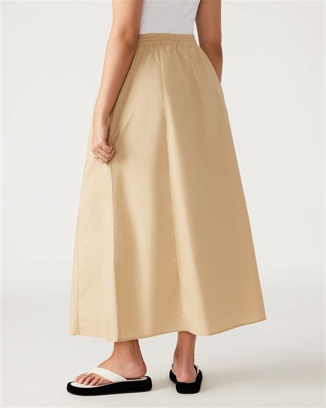 SUNNY Skirt Khaki | Women's A-Line Maxi Skirt – Steve Madden