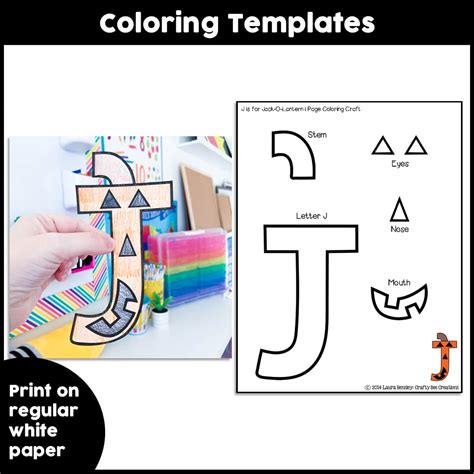 Uppercase Letter J is for Jack-O-Lantern Craft Activity - Crafty Bee Creations